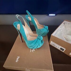 Christian Louboutin Aqua blue heels